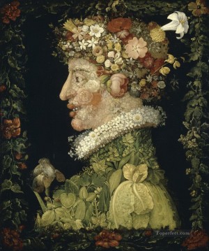 Primavera de 1573 Giuseppe Arcimboldo flores clásicas Pinturas al óleo